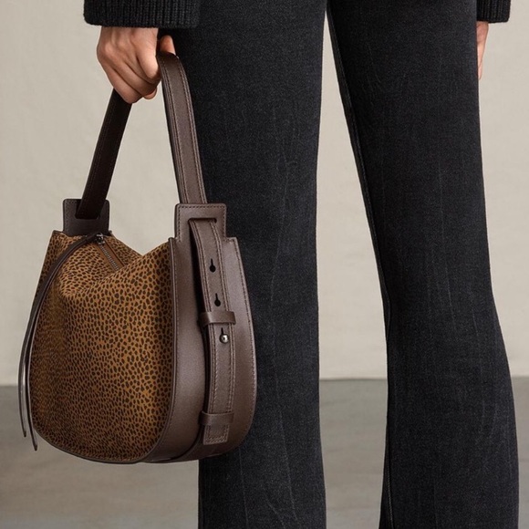 All Saints Handbags - NWT All Saints Mini Echo Suede Leather Bag